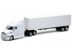 Peterbilt 387 Truck with Dry Goods Trailer White "Long Haul Trucker" Series 1/43 Diecast Model by New Ray-1