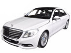 Mercedes Benz S Class with Sunroof White "NEX Models" 1/24 Diecast Model Car by Welly-1